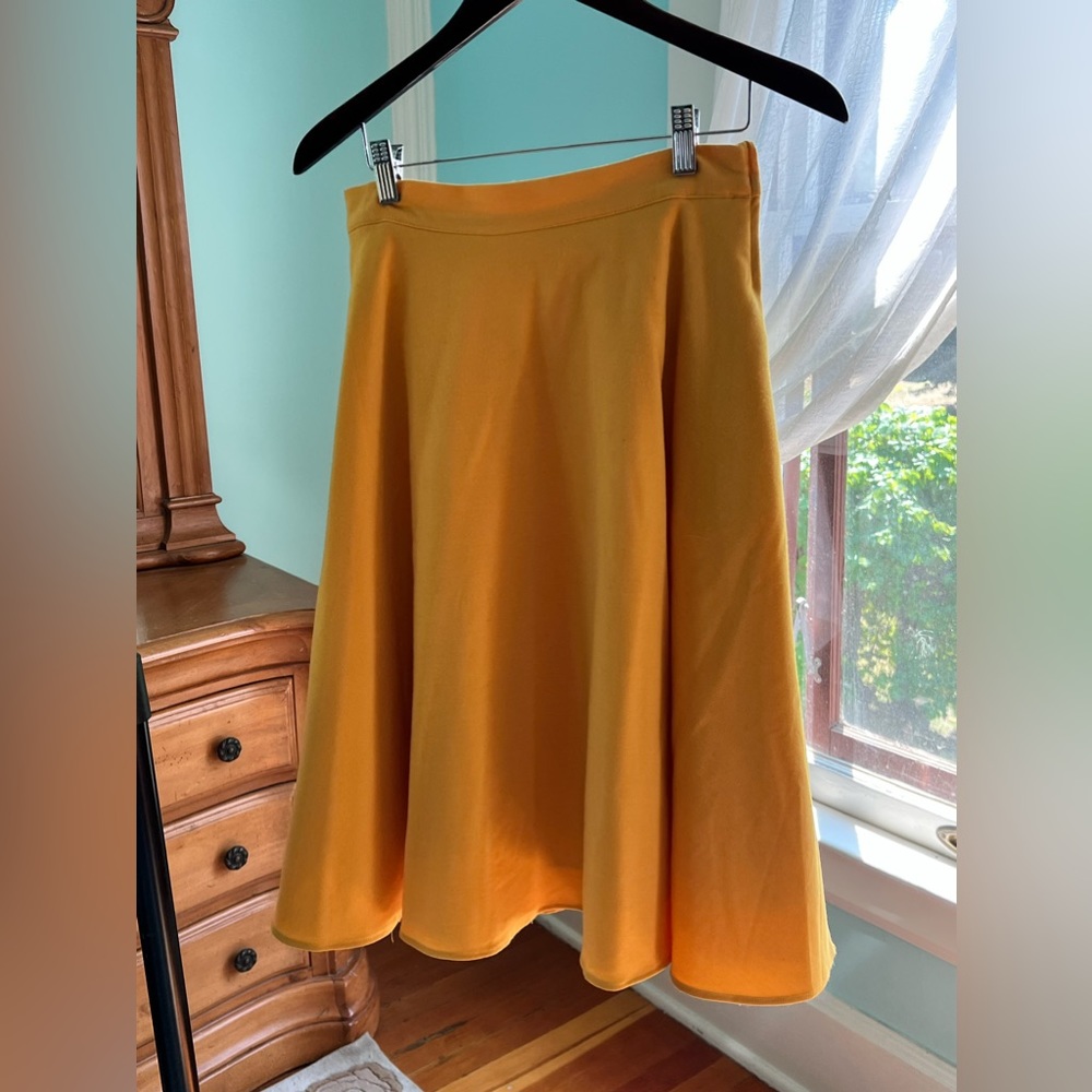 Retro Yellow ModCloth Circle Skirt